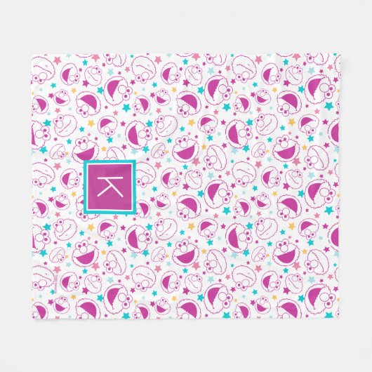 エルモ |すてきでかわいい星型 |モノグラム フリースブランケット (正面(横))