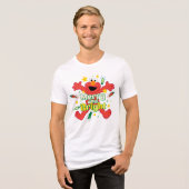 エルモ | そしてメリー明るい トライブレンドTシャツ (正面全面)