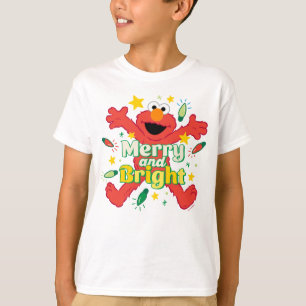 エルモ そしてメリー明るい Tシャツ