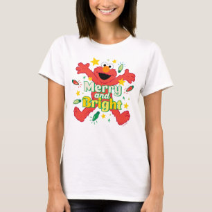 エルモ そしてメリー明るい Tシャツ