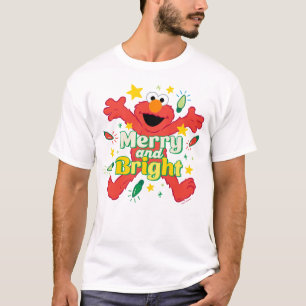 エルモ そしてメリー明るい Tシャツ