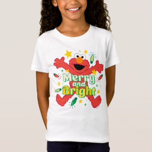 エルモ そしてメリー明るい Tシャツ