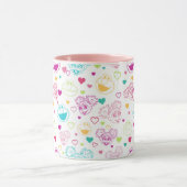 エルモ&アビーカダビーバレンタインハートパターン マグカップ (中央)