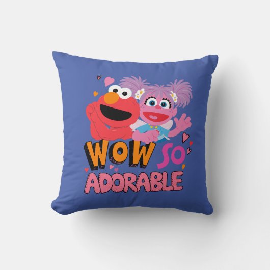 エルモ&アビー |うわ～かわいい クッション (正面)