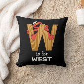 エルモ アルファベット | W ウッド クッション (ブランケット)