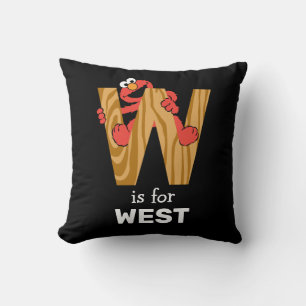 エルモ アルファベット   W ウッド クッション