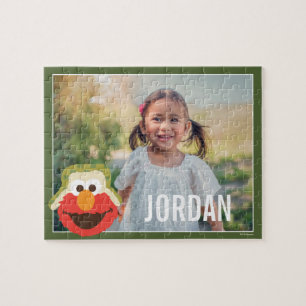 エルモ ウッドランド フェイス｜名前を追加 ジグソーパズル