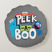 エルモ、クッキー、グローバー|ピークブック ラウンドクッション (裏面)