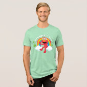 エルモ | シャムロック転が虹 トライブレンドＴシャツ (正面全面)