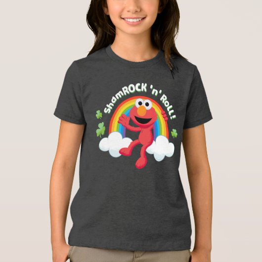 エルモ | シャムロック転が虹 トライブレンドTシャツ (正面)