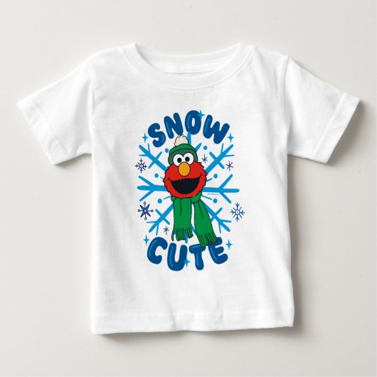 エルモ スノー キュート ベビーTシャツ (正面)