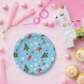 エルモ&タンゴブルーのクリスマスパターン ペーパープレート (パーティー)