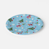 エルモ&タンゴブルーのクリスマスパターン ペーパープレート (アングル)