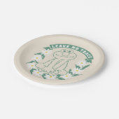 エルモ |トレース離れフローラグラフィックなし ペーパープレート (アングル)