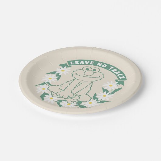 エルモ |トレース離れフローラグラフィックなし ペーパープレート (アングル)