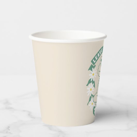 エルモ |トレース離れフローラグラフィックなし 紙コップ (正面)