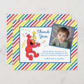 エルモ ニュートラル バースデー サンキューカード (正面/裏面)