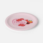 エルモ「ハグ」バレンタインハートキャンディ ペーパープレート (アングル)
