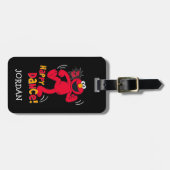 エルモ |ハッピーダンスを踊る ラゲッジタグ (正面横)