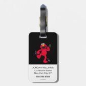 エルモ |ハッピーダンスを踊る ラゲッジタグ (裏面縦)