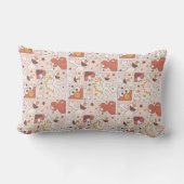 エルモ |ハッピー・リトル・モンスター・漫画・パターン ランバークッション (裏面)