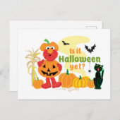 エルモ |ハロウィンはまだ? ポストカード (正面/裏面)