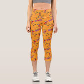 エルモ | ハロウィーンのブパターン カプリレギンス (正面)