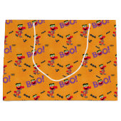 エルモ | ハロウィーンのブパターン ラージペーパーバッグ (正面)