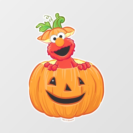 エルモ |ハロウィーンジャック – O – ランタン ウィンドウサイン (シート)