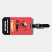 エルモ |フューリーおもしろいフレンドリー |名前の追加 ラゲッジタグ (正面横)