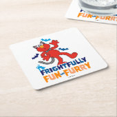 エルモ | 厳正なおもしろいとフューリー スクエアペーパーコースター (アングル)