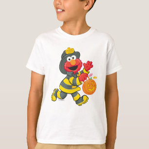 エルモ 消防士の衣装 Tシャツ
