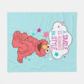 エルモ | Aスマイルは常にスタイル フリースブランケット (正面(横))