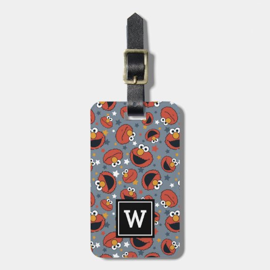 エルモ | Elmoルールの星型パターン ラゲッジタグ (正面縦)