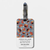 エルモ | Elmoルールの星型パターン ラゲッジタグ (裏面縦)