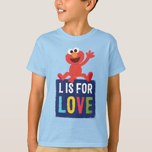 エルモ | Lは愛のL Tシャツ (正面)