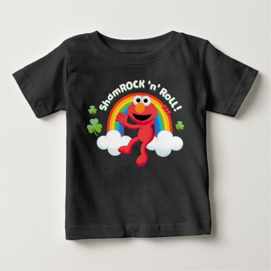 エルモ | Shamrock 'n' Roll 虹色 ベビーTシャツ (正面)