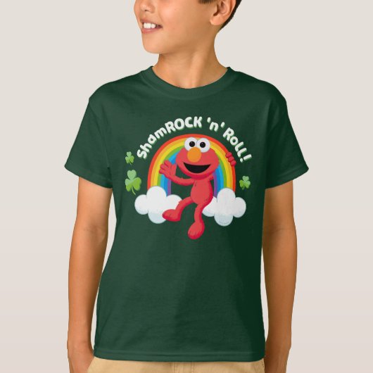 エルモ | Shamrock 'n' Roll 虹色 Tシャツ (正面)