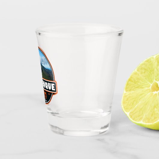 エルユンケ国立森林プエルトリコのエンブレム ショットグラス (右)