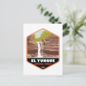 エルユンケ国立森林プエルトリコヴィンテージ ポストカード (スタンド正面)