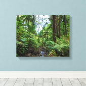 エルユンケ熱帯雨林の熱帯植物 キャンバスプリント (インサイチュ (ウッドフロア))