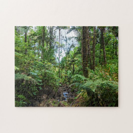 エルユンケ熱帯雨林の熱帯植物 ジグソーパズル (横)