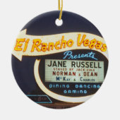 エルランチョベガスネオンサイン1959ラスベガスカジノ セラミックオーナメント (正面)