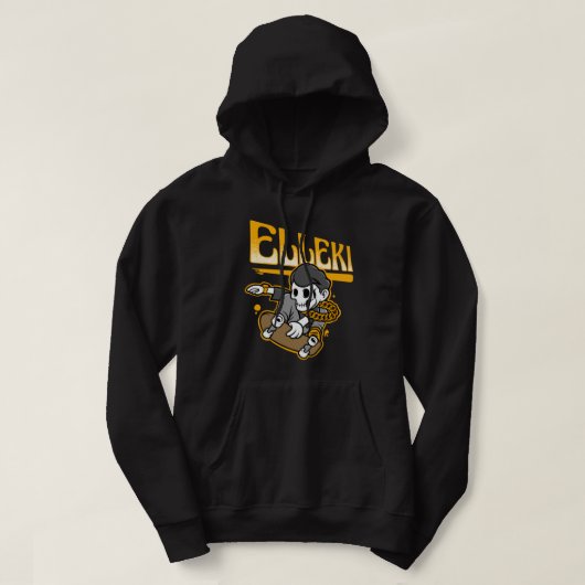 エルレキの顔ノーケースTシャツ パーカ (デザイン正面)