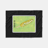 エルロテメキシココーンカードゲームおもしろいミーム  フリースブランケット (正面(横))