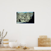 エルロラの仏教、ジャイニン教、ヒンドゥー教の洞窟, 600-1 ポスター (キッチン)