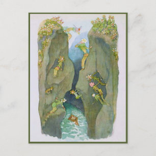 エルンストクレイドルフヴィンテージアルパインフラワーフェアリー ポストカード