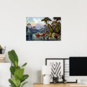 エルンストヘイケルセイロンジャングル川 ポスター (ホームオフィス)