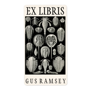 エルンストヘッケルアスピドニア蔵書票 ラベル