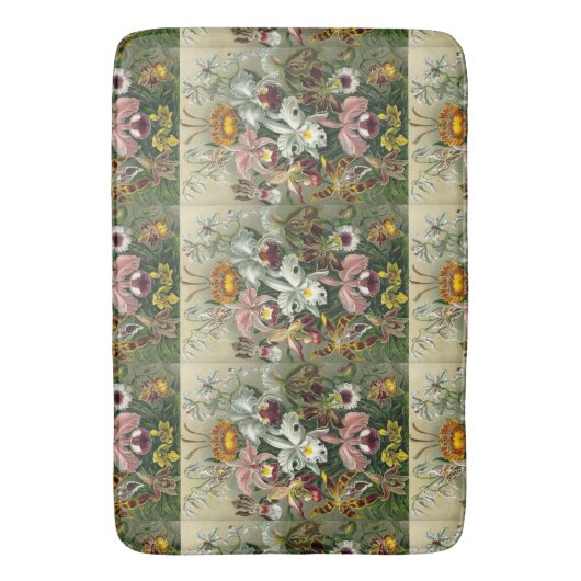 エルンストヘッケルオーキッド – アート型枠の自然 バスマット (正面縦)